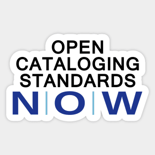 Open Cataloging Standards Sticker